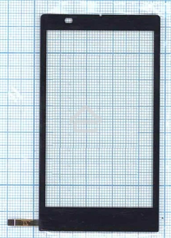 Сенсорное стекло (тачскрин) для Philips Xenium X809, черное