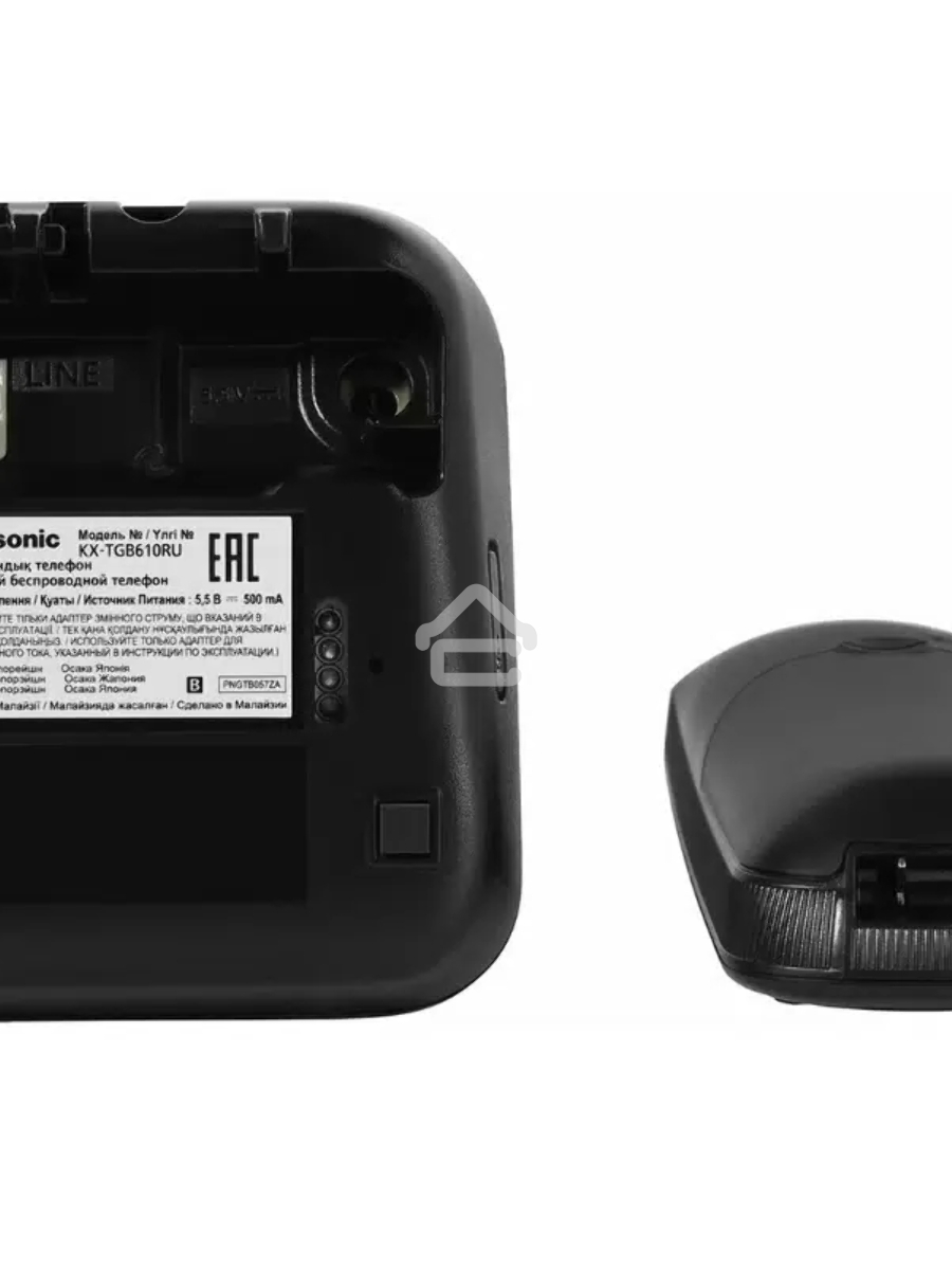 Телефон беспроводной (DECT) Panasonic KX-TGB610RUB черный АОН