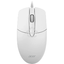 Мышь проводная Acer OMW300 белый, 1200 dpi, USB, кнопки - 3
