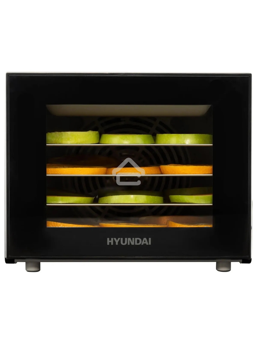 Сушка для фруктов и овощей Hyundai HYFD-1204 8под. 400Вт черный