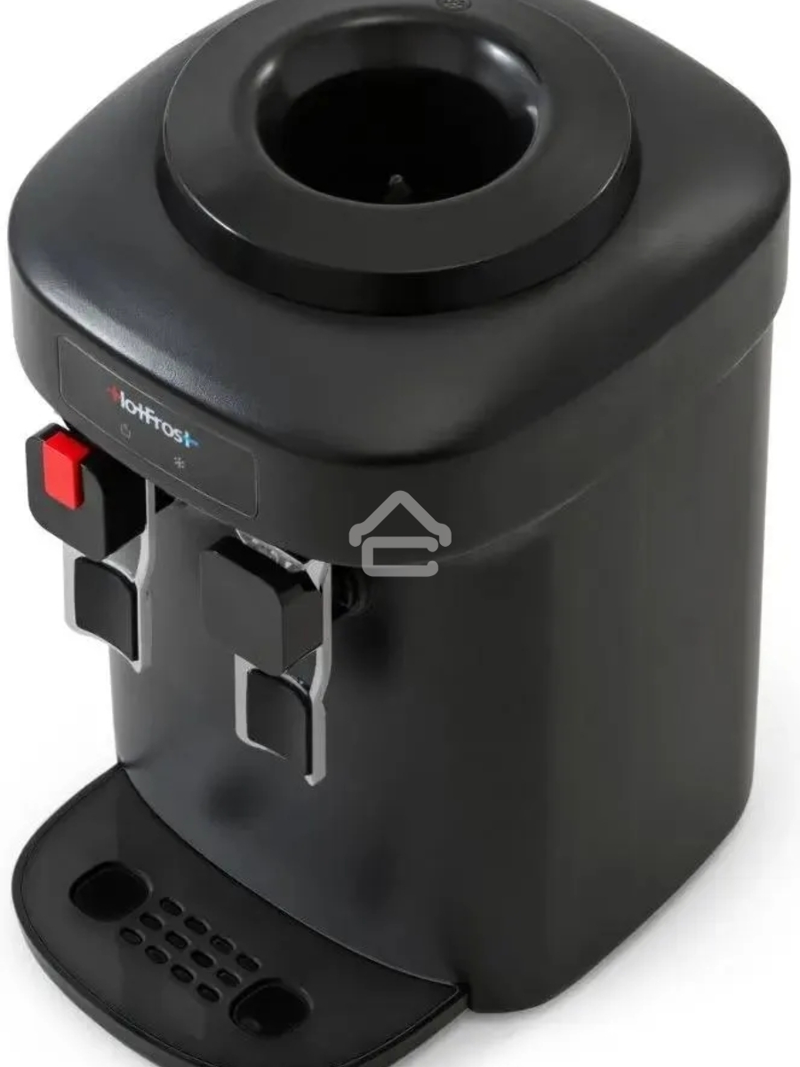 Кулер для воды HotFrost D65EN настольный, электронный, «push» - кран, черный