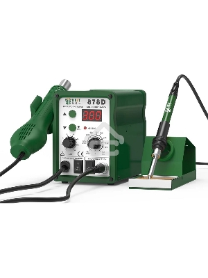 Паяльная станция BST-878D  2в1, LED-дисплей, 100-450С, 700Вт