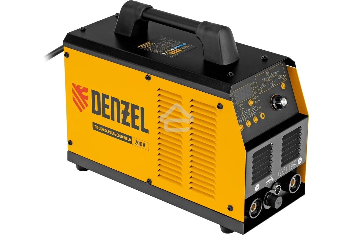 Аппарат инвертор. аргонодуговой сварки Denzel ITIG-200 DС Pulse Cold Weld, 200 А, ПВ 60%