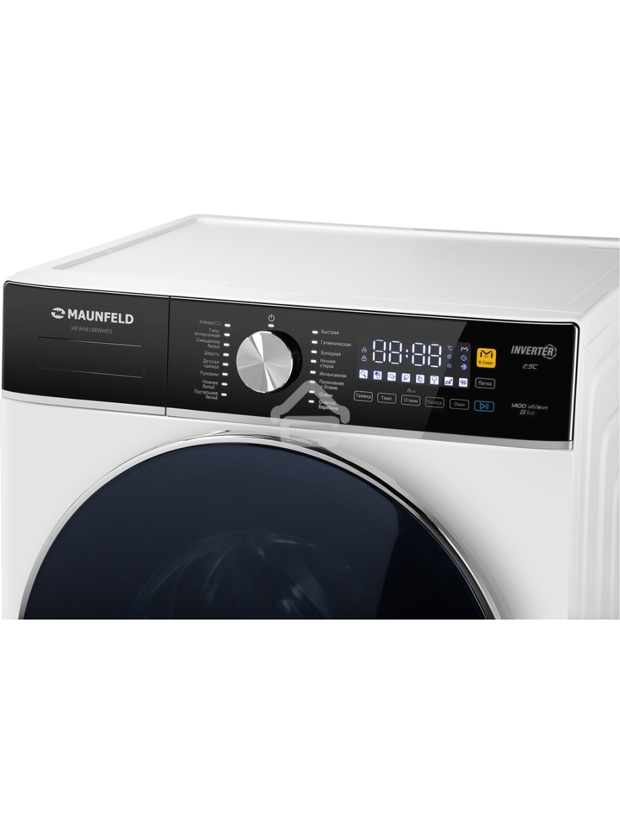 Стиральная машина Maunfeld MFWM148WH03 белый, загрузка фронтальная 8 кг, 1400 об/мин., класс: А+++