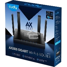 Роутер Cudy WR3000 AX3000 10/100BASE-TX/Wi-Fi черный