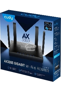Роутер Cudy WR3000 AX3000 10/100BASE-TX/Wi-Fi черный
