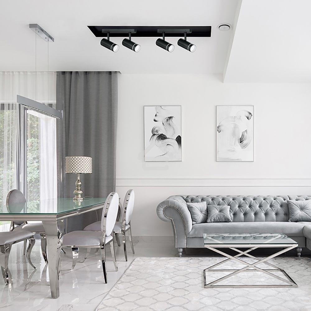 Светильник Feron ML231 ДБО GU10 без лампы наклонный черный