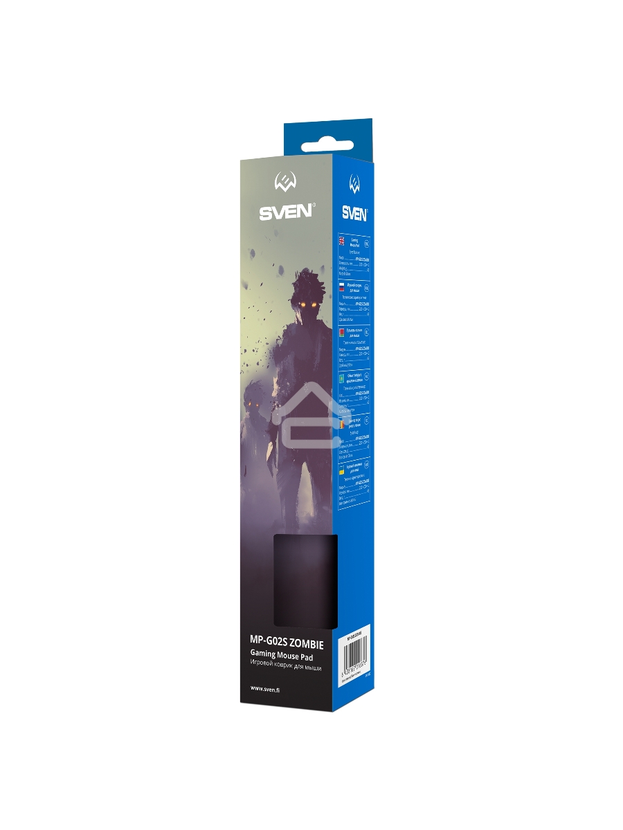 Игровой коврик для мыши (230 х 200 х 2 мм, ткань, резина) SVEN MP-G02S Zombie