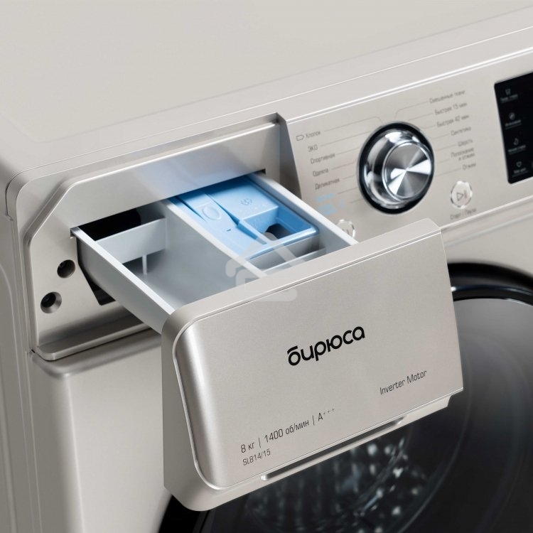 Стиральная машина Бирюса WM-SL814/15 B, золотистый, загрузка фронтальная 8 кг, 1400 об/мин, класс А+++