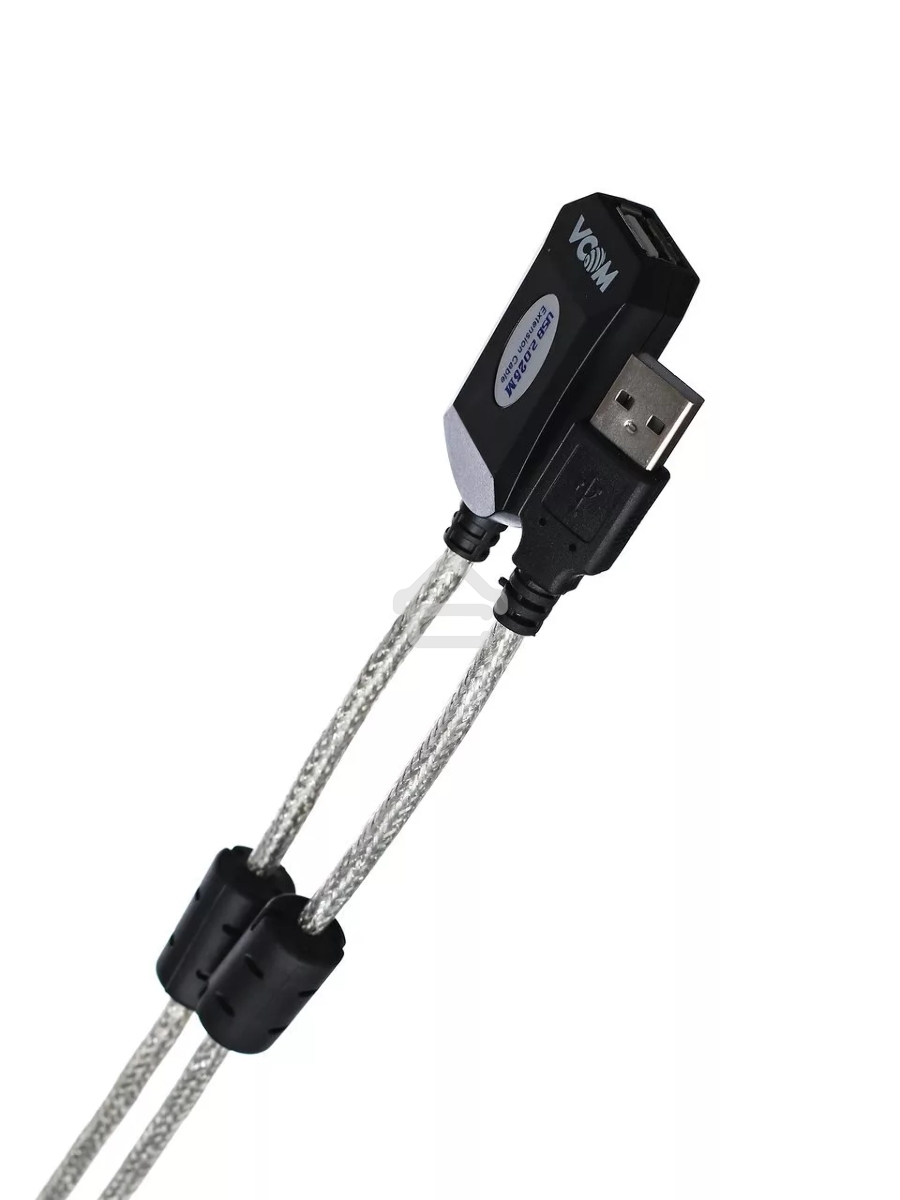 Кабель-адаптер VCOM VUS7049-25M USB2.0-repeater, удлинительный активный <Am-->Af> 25м