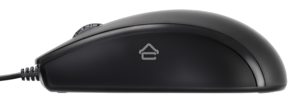 Мышь проводная Oklick 325M черный, 1000 dpi, USB, кнопки - 3