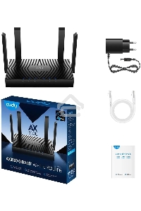 Роутер Cudy WR3000 AX3000 10/100BASE-TX/Wi-Fi черный