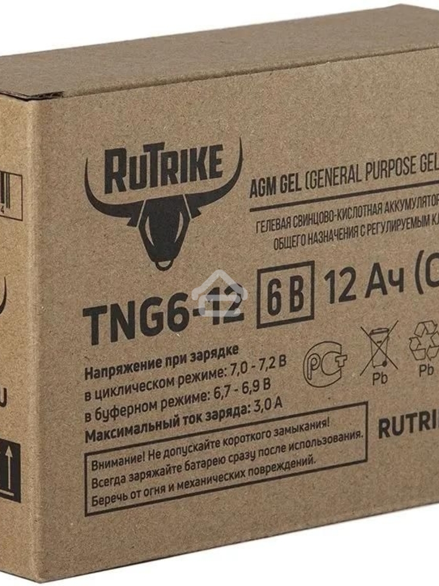Батарея для ИБП Rutrike TNG6-12 6В 12Ач