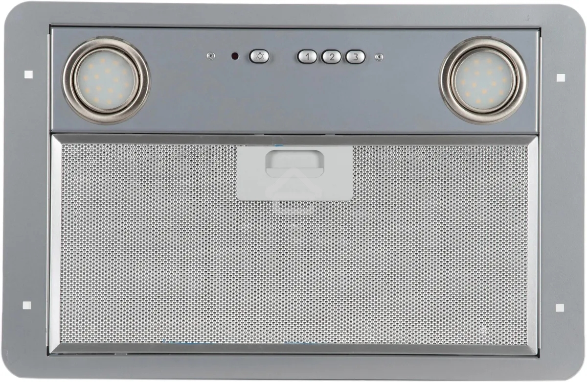 Вытяжка встраиваемая Elikor Flat 42П-430-К3Д серебристый, 42 см, 430 куб. м/ч, 60 дБ