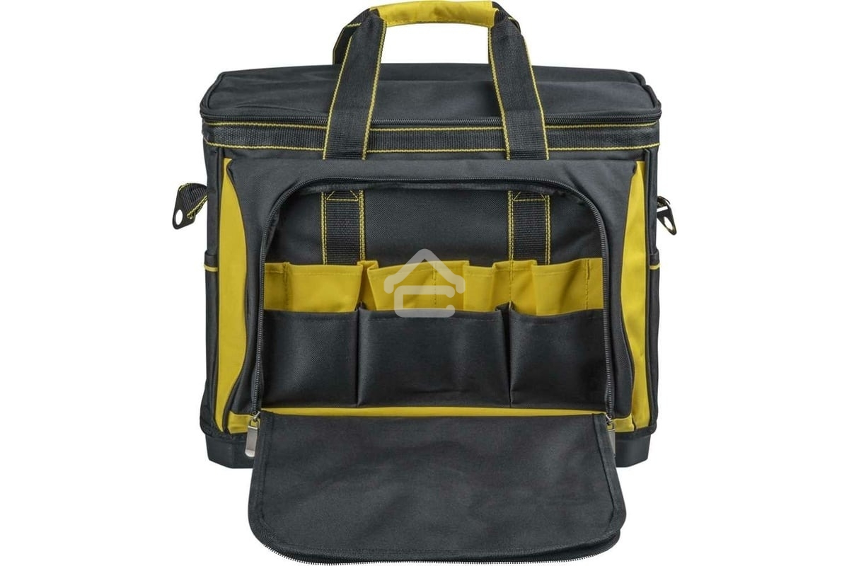 Сумка Navigator NTA-Bag07, 420х230х290мм, пластмассовое дно, черный/желтый