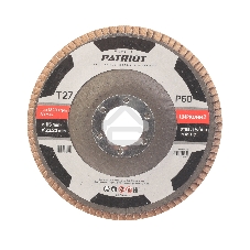 Круг лепестковый торцевой Patriot EXPERT 115 мм*22,23 мм*P60 цирконий