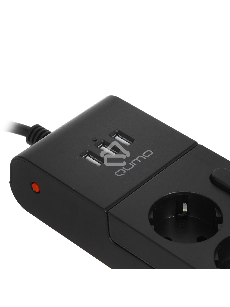 Сетевой фильтр QUMO Power Bar PRO 6SP4U (P-0006), черный