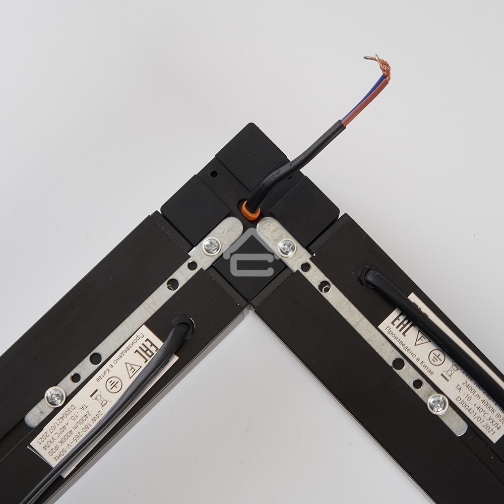 Светильник светодиодный Feron ДПО-36вт 6500К 3200Лм линейный рассеиватель матовый в алюминиевом корпусе черный