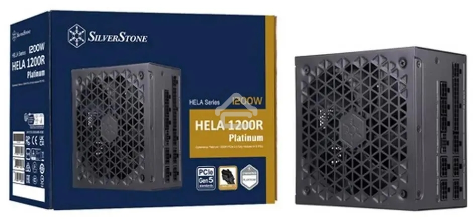 Блок питания Silverstone HELA 1200R RTL (SST-HA1200R-PM), 1200Вт, 80 PLUS Platinum, 135мм, модульный, черный