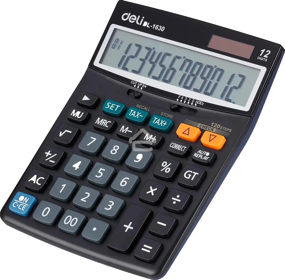 Калькулятор настольный Deli Core E1630 черный 12-разр.