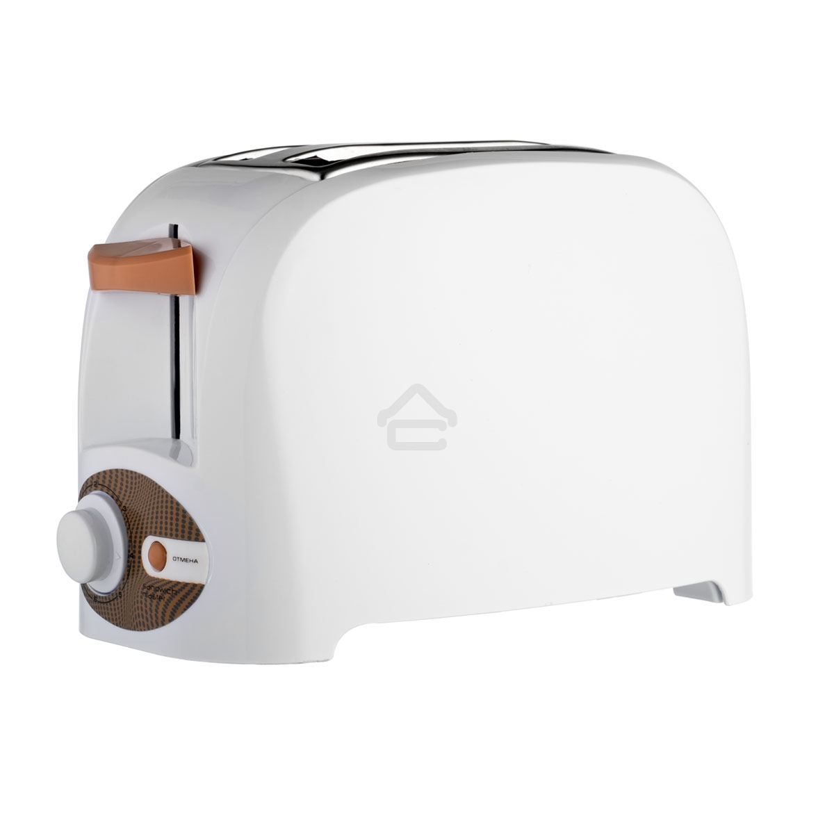 Тостер Centek CT-1420 (белый) 750 Вт, 7 уровней мощности, теплоизолированный корпус, функция отмены