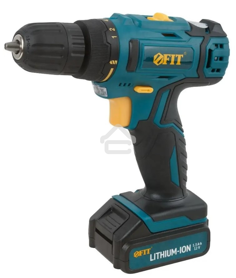 Дрель-Шуруповерт Fit CD-12M 80186, Аккумуляторная, 12В