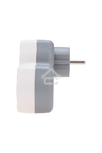 Двойник Rexant электрический (разветвитель) 16А с/з + USB-A + USB-C с защитными шторками, белый