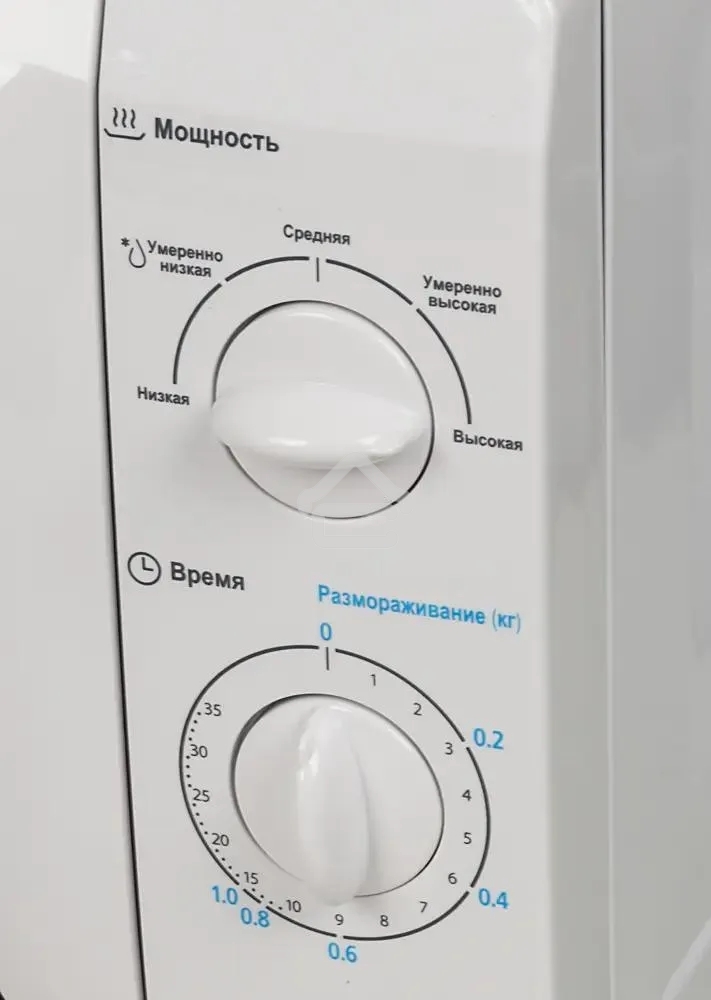 Микроволновая печь Midea MM720CFB белый, 20 л, 700 Вт, переключатели - поворотный механизм