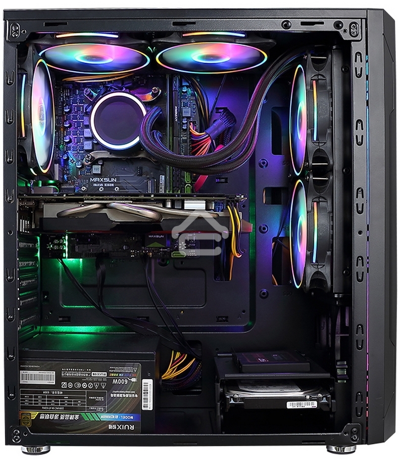 Компьютерный корпус ALSEYE Auro 3.0-B Mini-ITX/Micro ATX/ATX, USB 2.0*2+HD Audio+USB 3.0*1, 