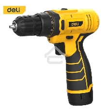 Дрель-шуруповерт аккумуляторная Deli DL-DZ12-4A2, 12В, 1 АКБ