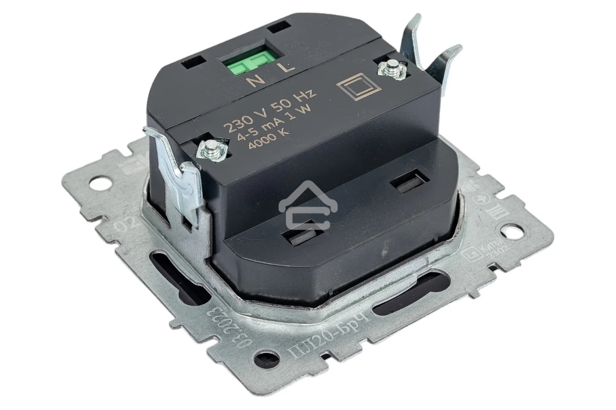 Подсветка светодиодная встраиваемая IEK BRITE ПЛ20-БрЧ (BR-FL20-K02) черный