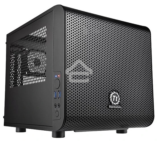 Компьютерный корпус Thermaltake Core V1 черный без БП miniITX 1x200mm 2xUSB3.0 audio bott PSU
