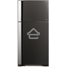 Холодильник Hitachi R-VG660PUC7-1 GGR серый стекло двухкамерный 405/145л морозилка сверху No Frost