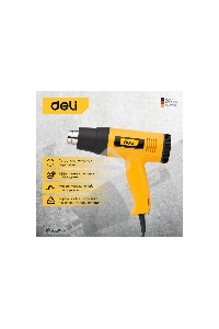 Фен технический Deli DL391202 (2000Вт, рабочая температура 100...650 град.)