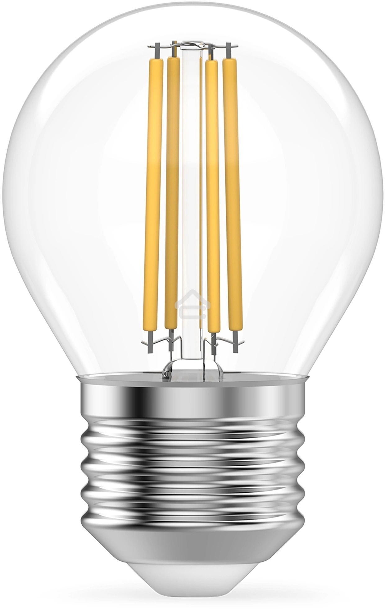 Лампа светодиодная филаментная Gauss Filament 12Вт цок.:E27 шар св.свеч.белый нейт. (упак.:10шт)