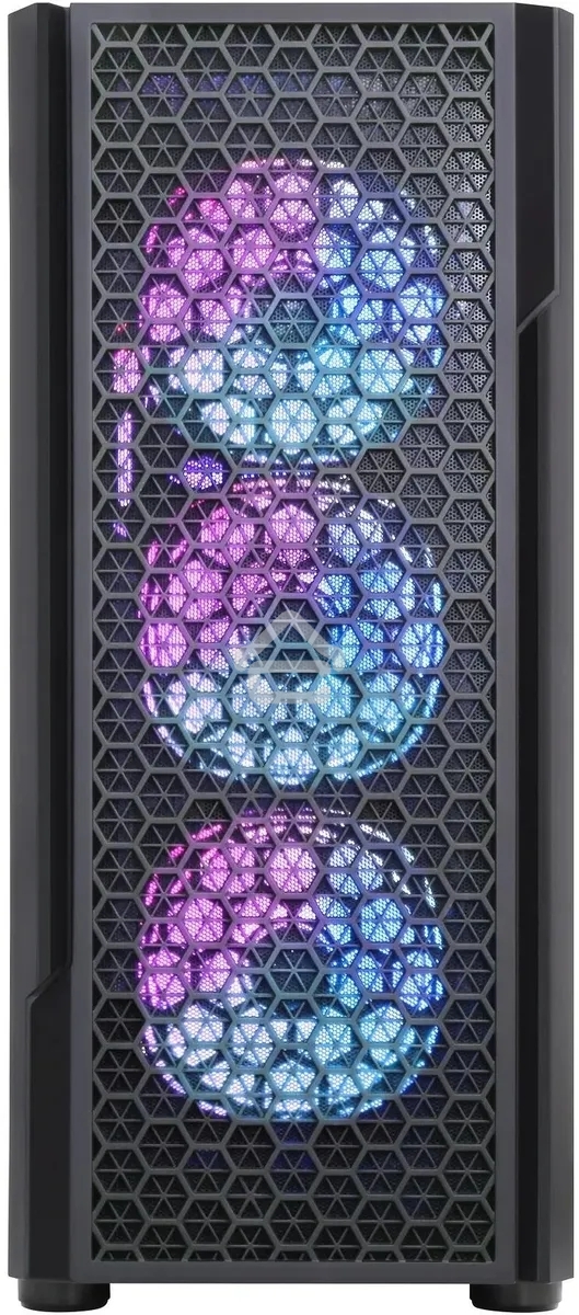 Компьютерный корпус Accord 3312 черный без БП ATX 2xUSB2.0 1xUSB3.0 audio bott PSU