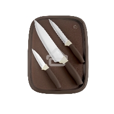 Набор ножей кухонных Rondell Mocco&Latte RD-1944 компл.: 4 предм. разд. дос. бежевый/коричневый блистер
