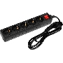 Сетевой фильтр PC Pet AP01006-E-BK (UPS) 1.8м (5 розеток) черный