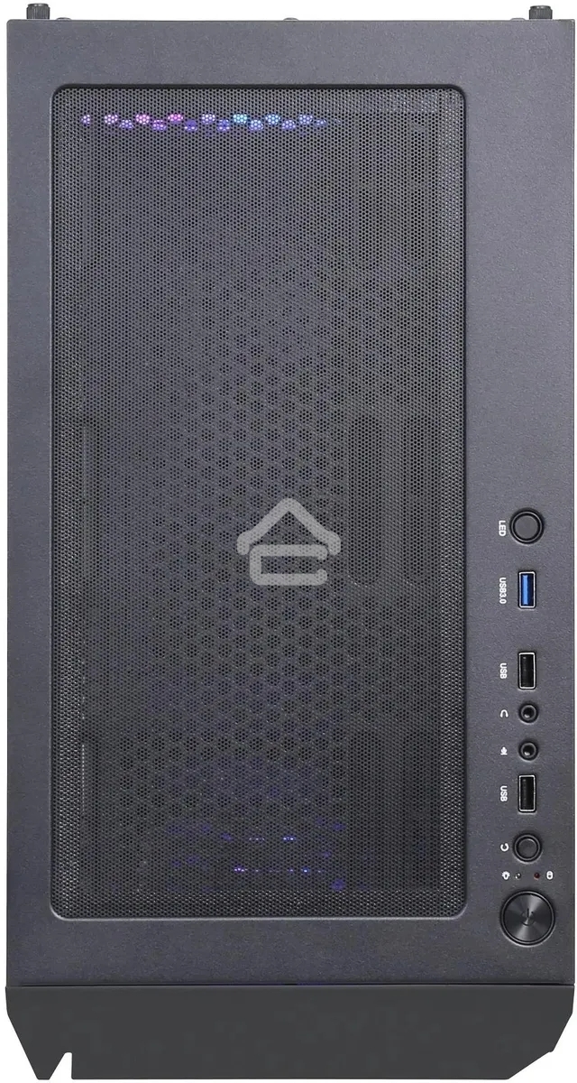 Компьютерный корпус Accord 3312 черный без БП ATX 2xUSB2.0 1xUSB3.0 audio bott PSU