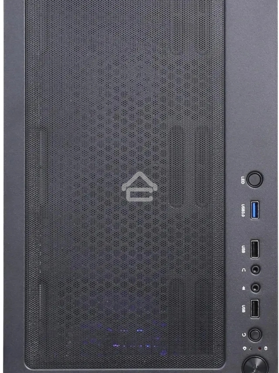 Компьютерный корпус Accord 3312 черный без БП ATX 2xUSB2.0 1xUSB3.0 audio bott PSU