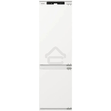 Встраиваемый холодильник Gorenje NRKI517141 белый двухкамерный 175/68 л морозилка снизу, No Frost