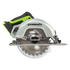 Циркулярная пила аккумуляторная GreenWorks GD24CS 24В, без АКБ и ЗУ (1500907)