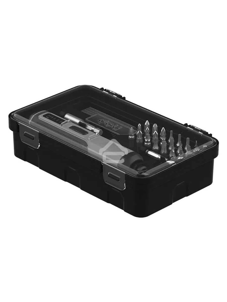 Отвертка аккумуляторная Deli DC160, (4В, 2А*ч, 5Нм, 300об/мин, Type-C, набор бит 4 шт, картон)
