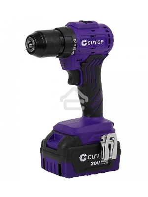 Дрель-шуруповерт Cutop E-Profi 01-886, Аккумуляторная, 20В, 2 АКБ, Кейс
