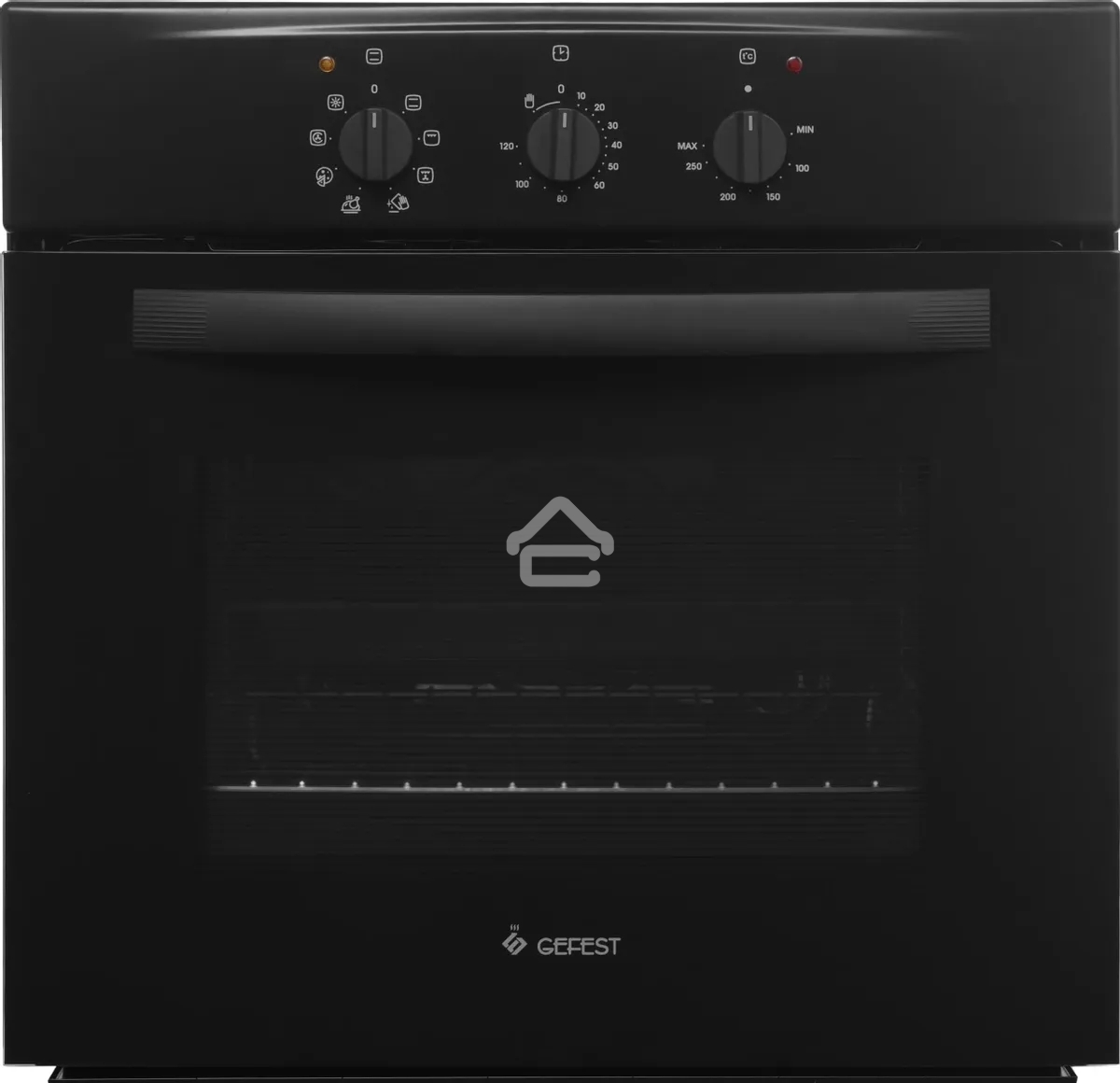 Духовой шкаф электрический Gefest 602-01 А (черный), встраиваемый
