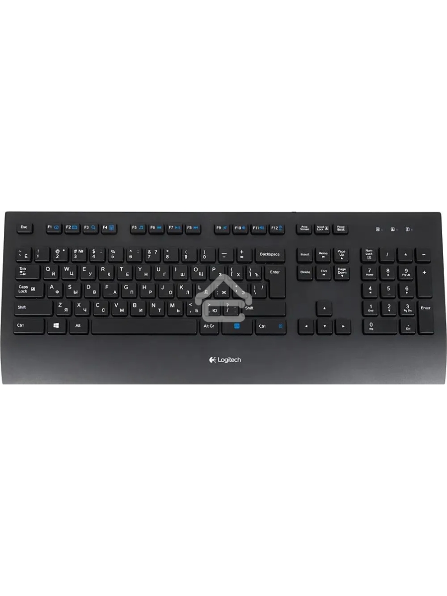 Клавиатура Logitech Keyboard K280E (920-005215) проводная USB черный
