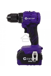 Дрель-шуруповерт Cutop E-Profi 01-886, Аккумуляторная, 20В, 2 АКБ, Кейс