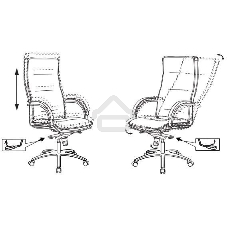 Кресло руководителя Бюрократ T-9927SL черный, кожа, крестовина металл хром