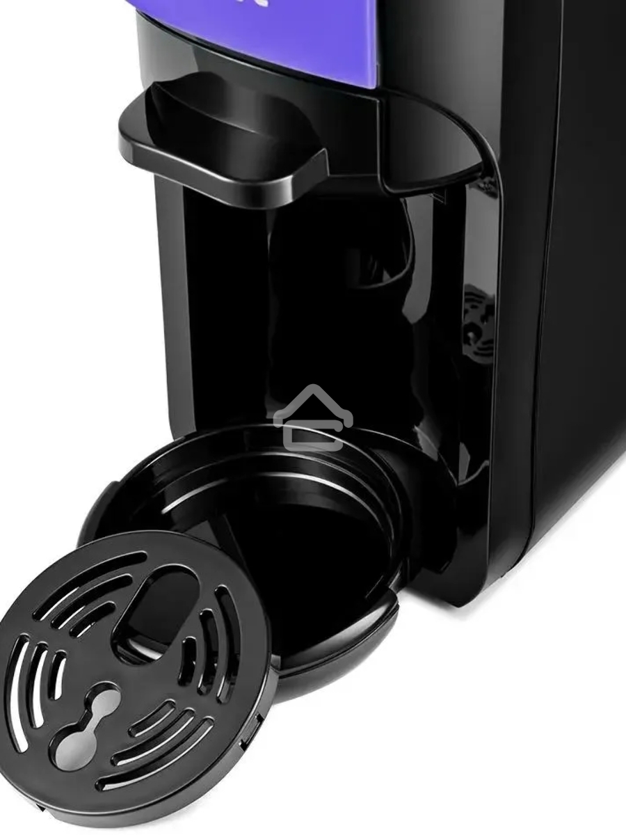 Кофемашина Kitfort КТ-7105-1 1450Вт черный/фиолетовый