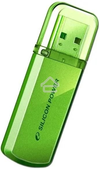 Флешка USB Silicon Power R/W 32Gb Helios 101 SP032GBUF2101V1N USB2.0 зеленый